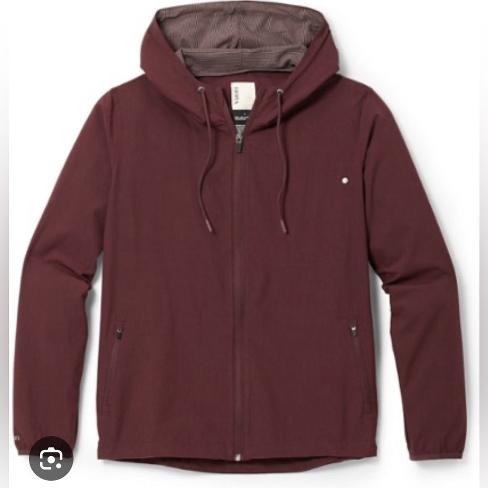 Vuori Women's Outdoor Trainer Shell (Burgundy) Zip-Up l, Brand New + Tag